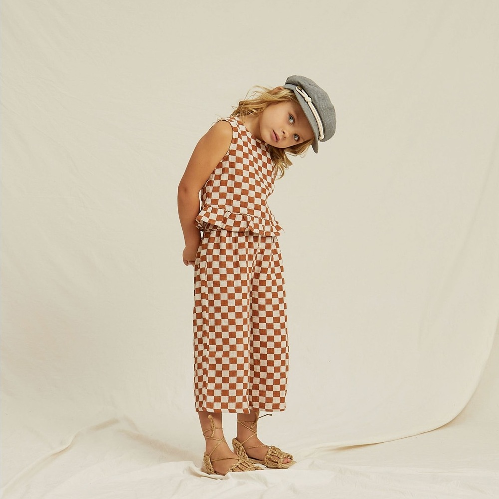 Rylee and Cru Toddler Rust Checkered Set 4/5